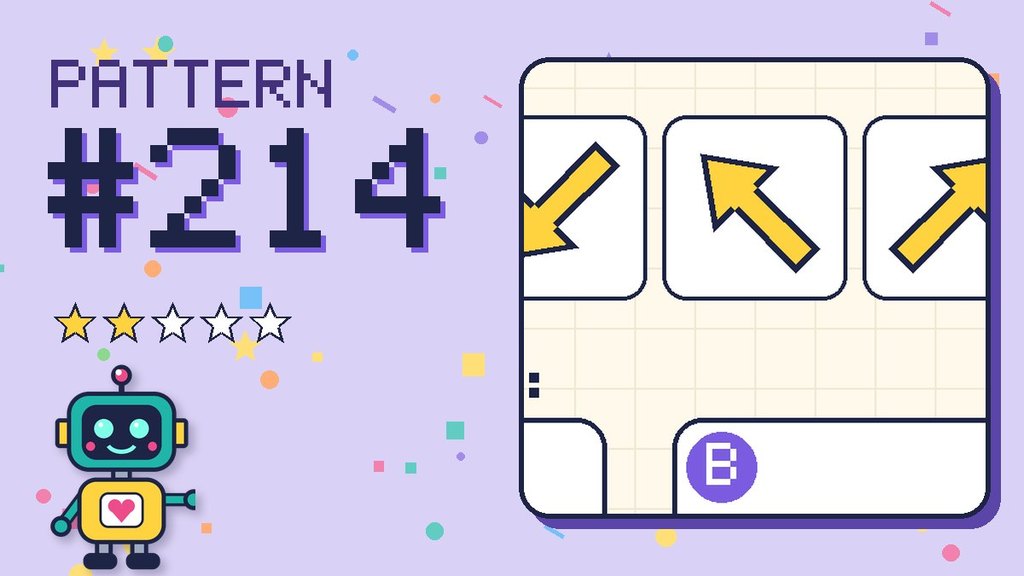 Pattern puzzle 214 card