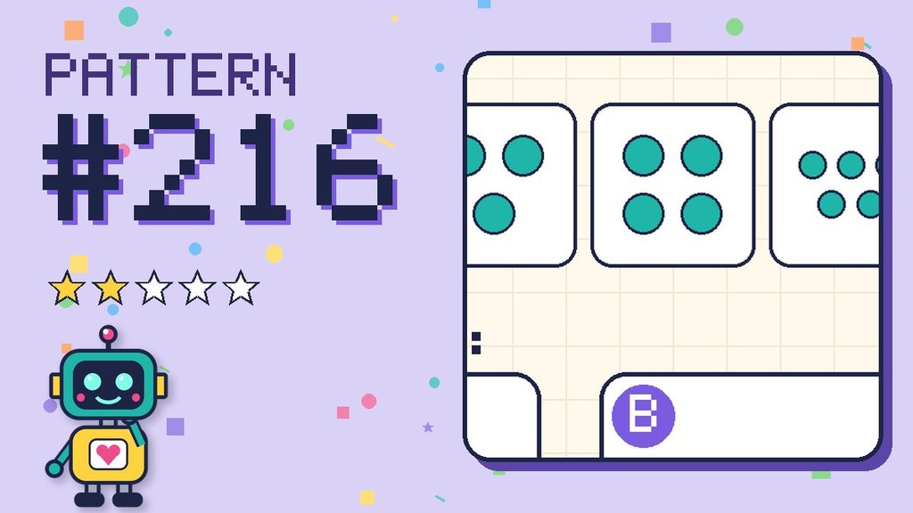 Pattern puzzle 216 card