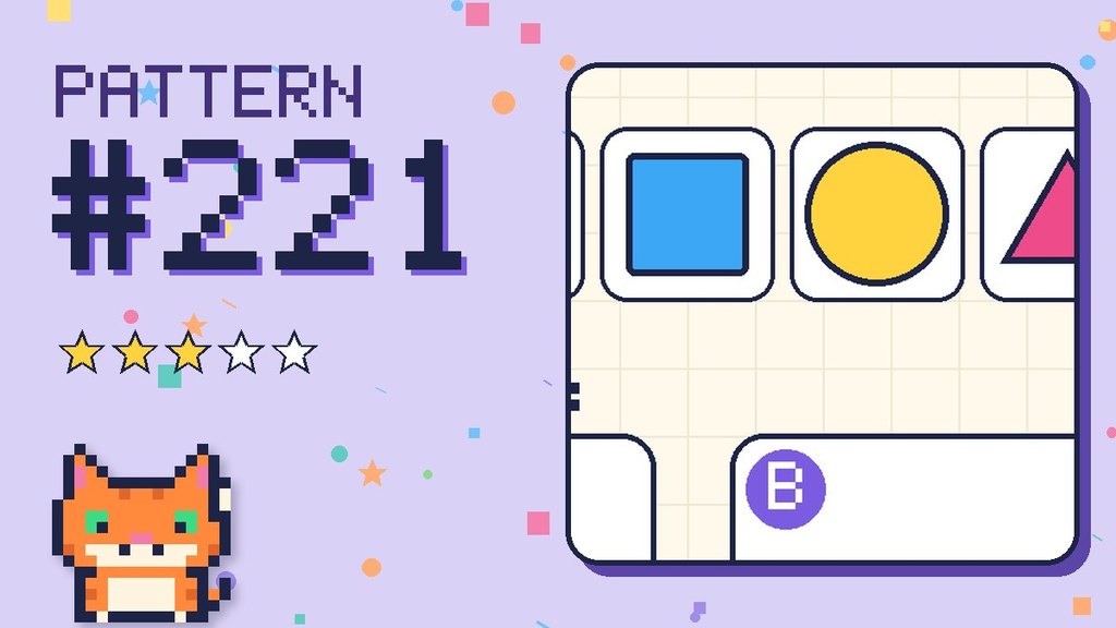 Pattern puzzle 221 card