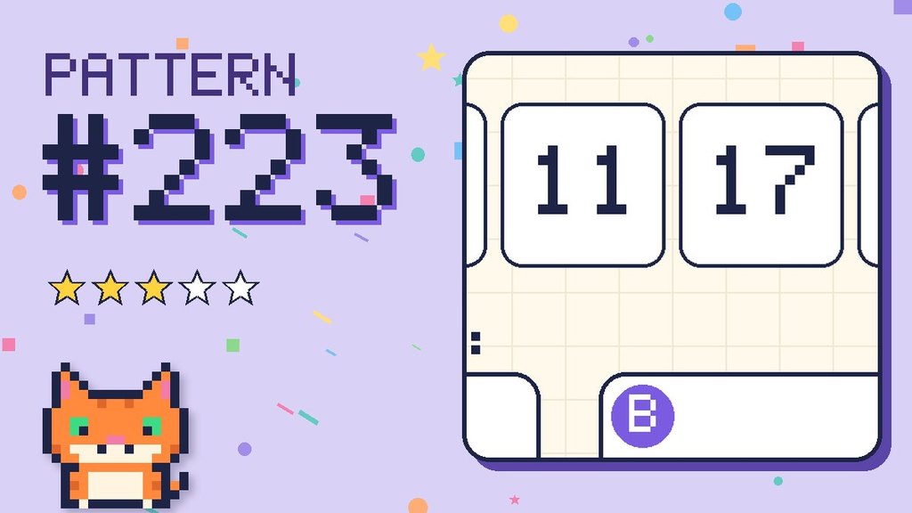 Pattern puzzle 223 card