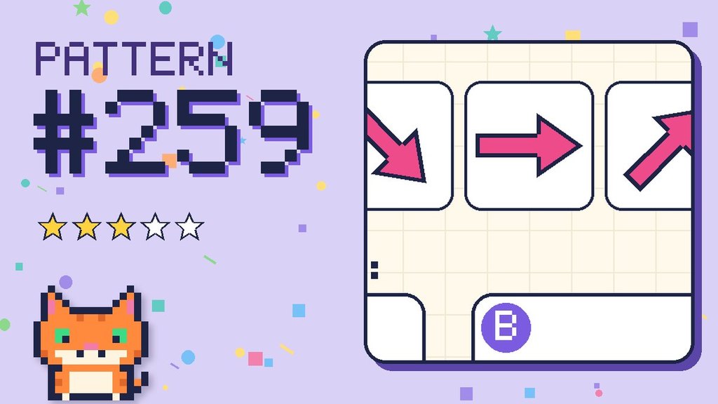 Pattern puzzle 259 card