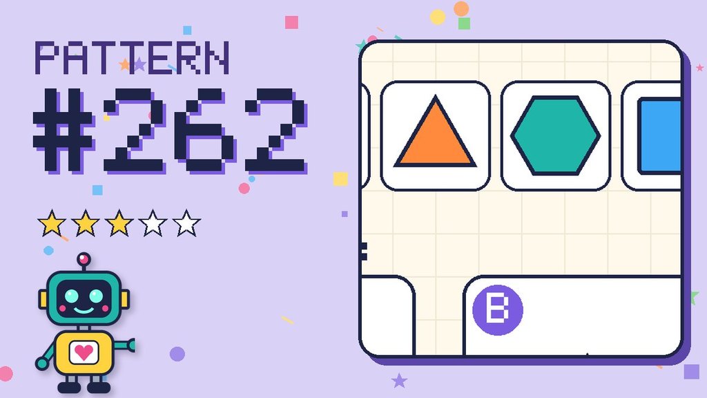 Pattern puzzle 262 card