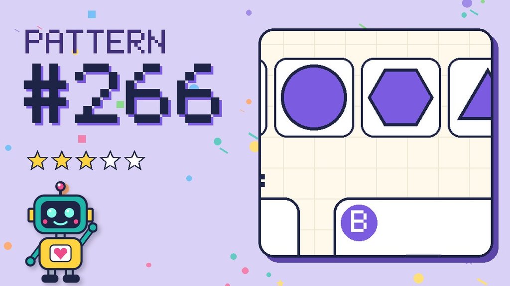 Pattern puzzle 266 card