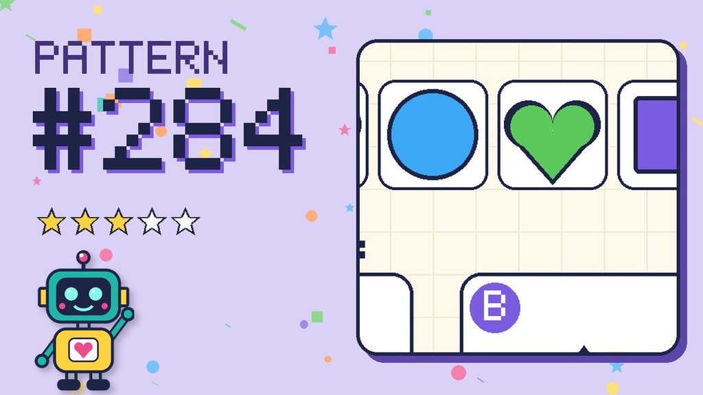 Pattern puzzle 284 card
