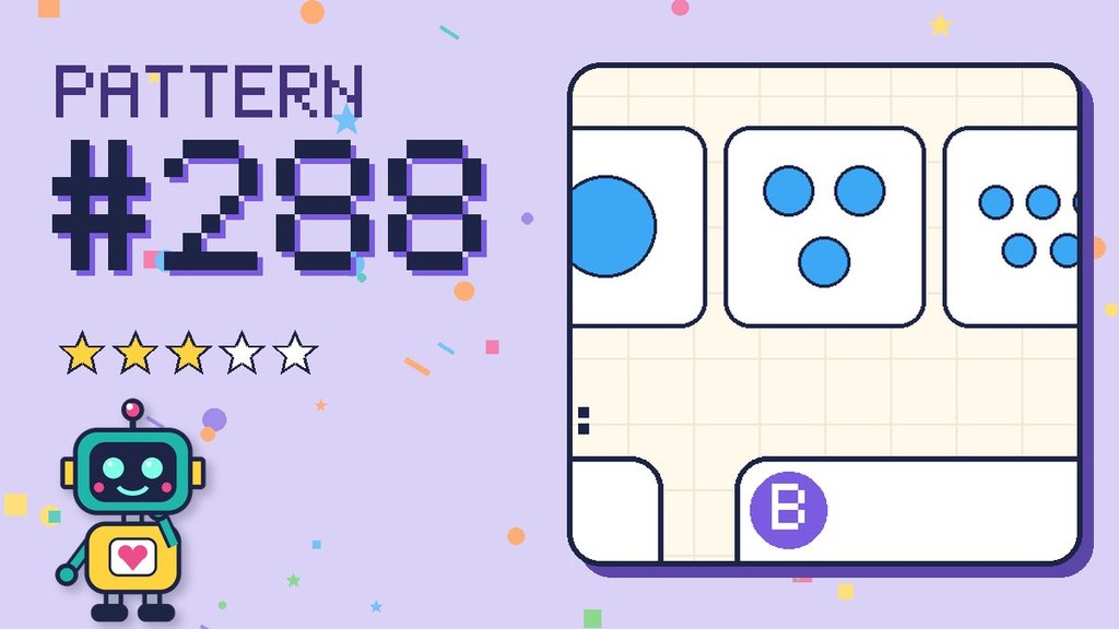 Pattern puzzle 288 card