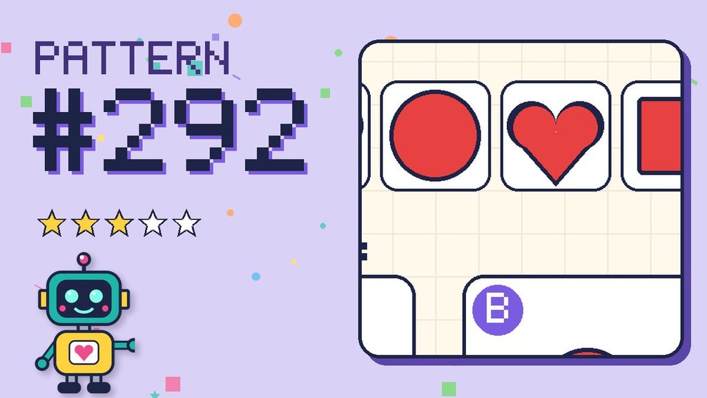 Pattern puzzle 292 card