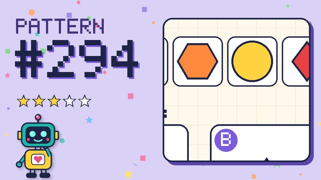 Pattern puzzle 294 card