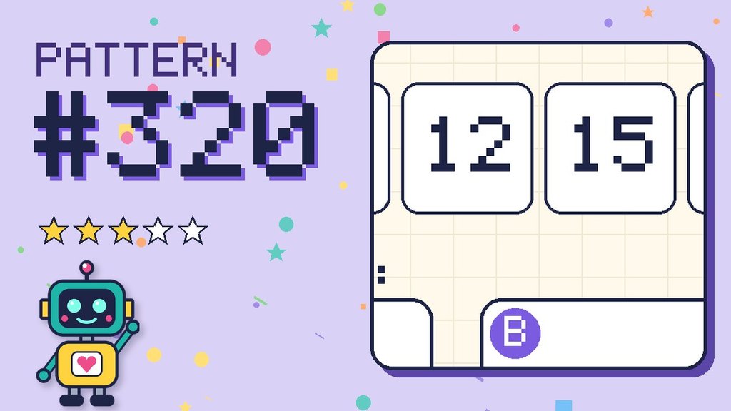 Pattern puzzle 320 card