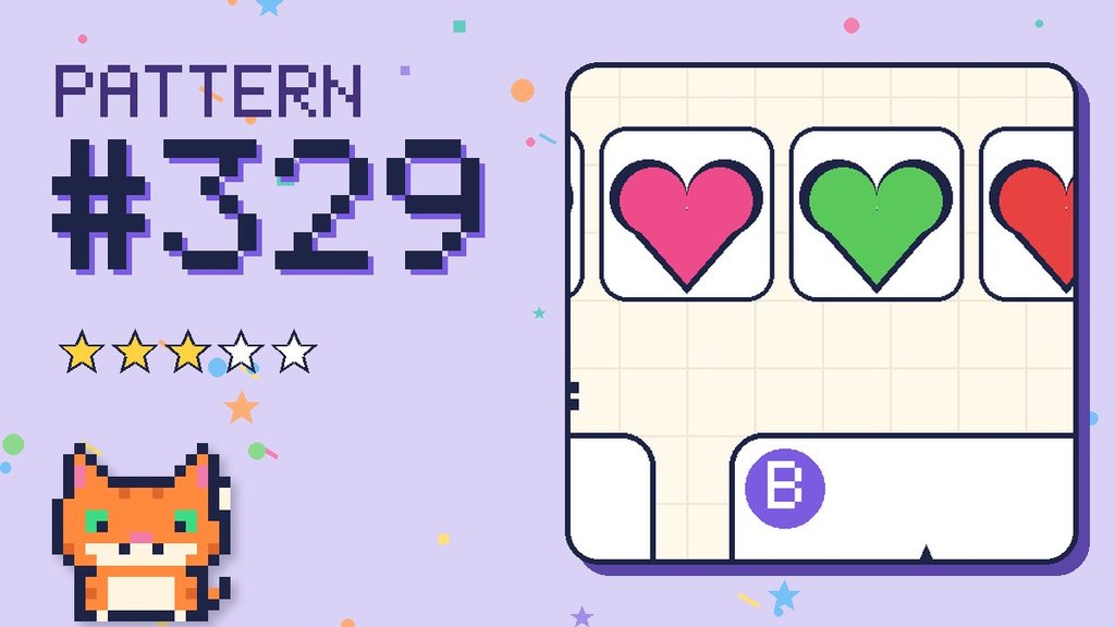 Pattern puzzle 329 card