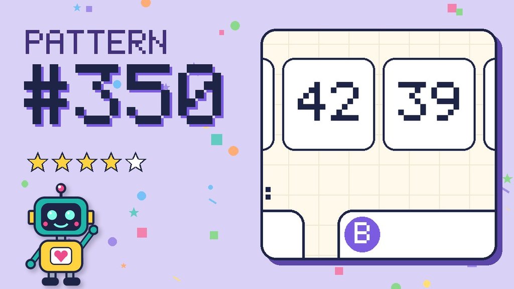 Pattern puzzle 350 card