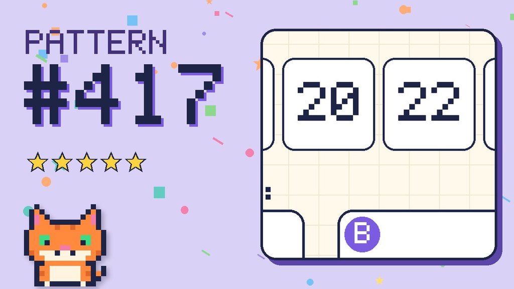 Pattern puzzle 417 card