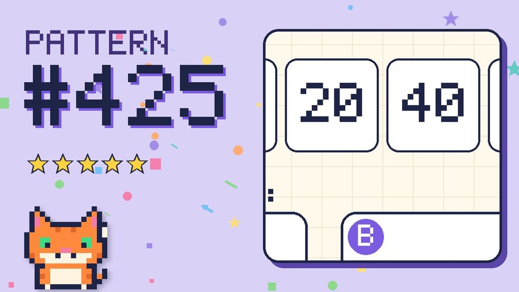 Pattern puzzle 425 card