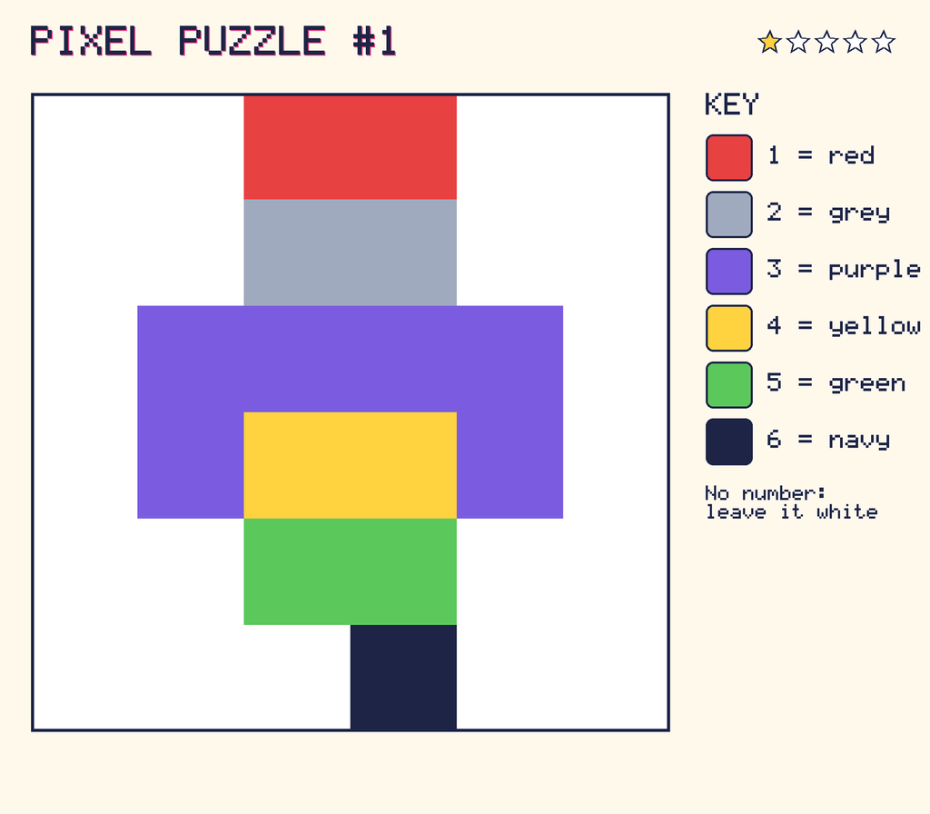 The finished pixel picture: a robot.