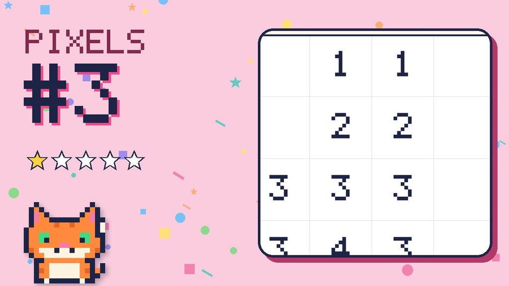 Pixel Puzzle 3 card