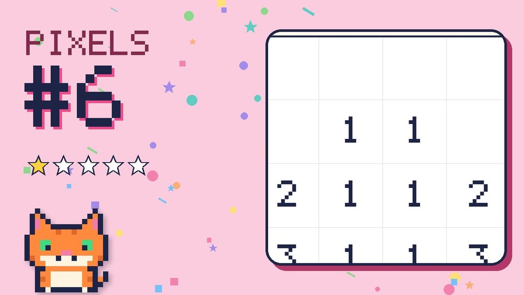 Pixel Puzzle 6 card