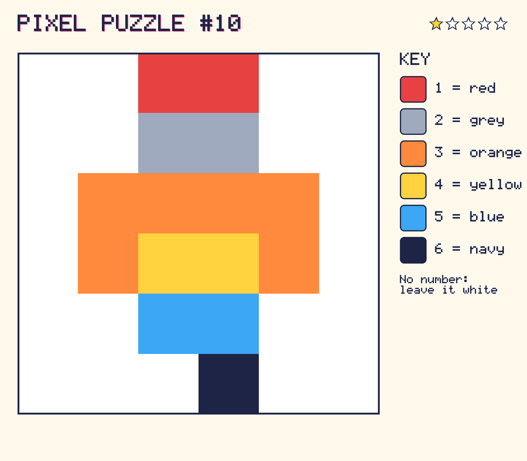 The finished pixel picture: a robot.