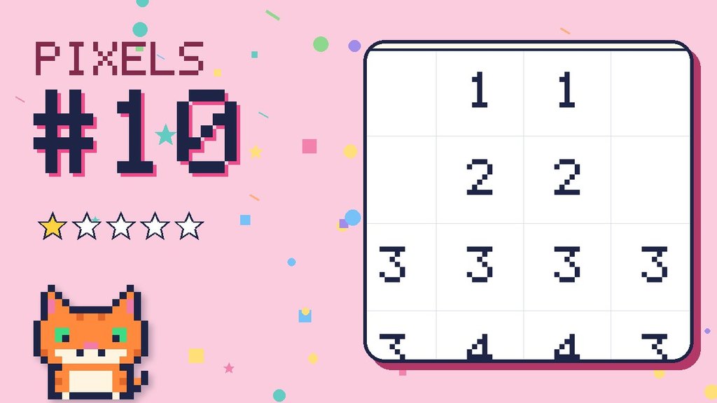 Pixel Puzzle 10 card