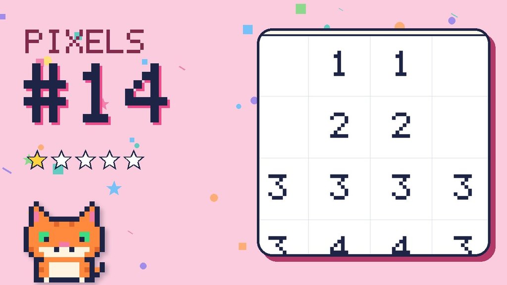 Pixel Puzzle 14 card