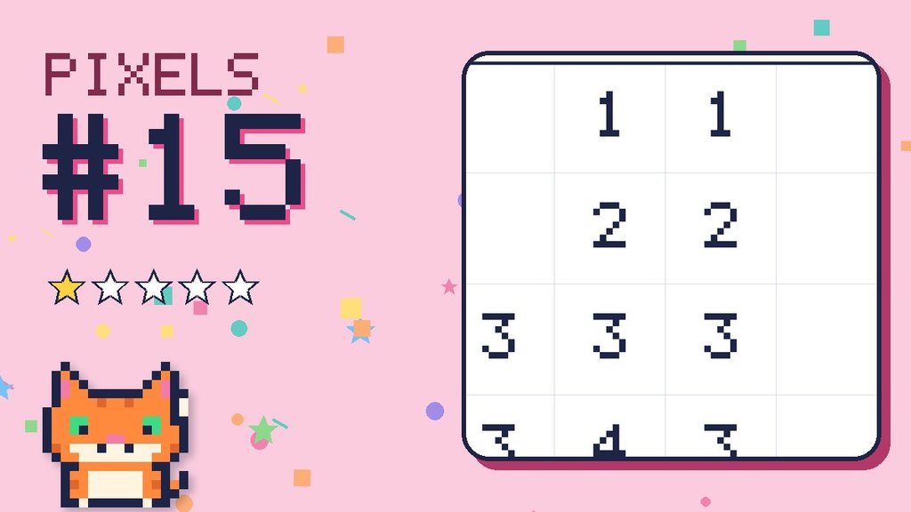 Pixel Puzzle 15 card