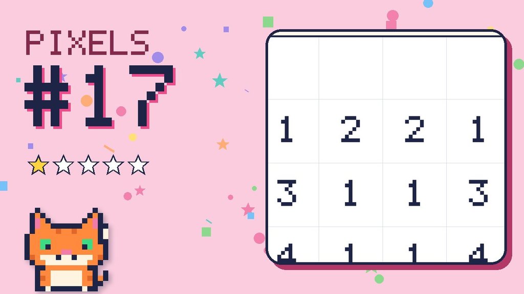 Pixel Puzzle 17 card