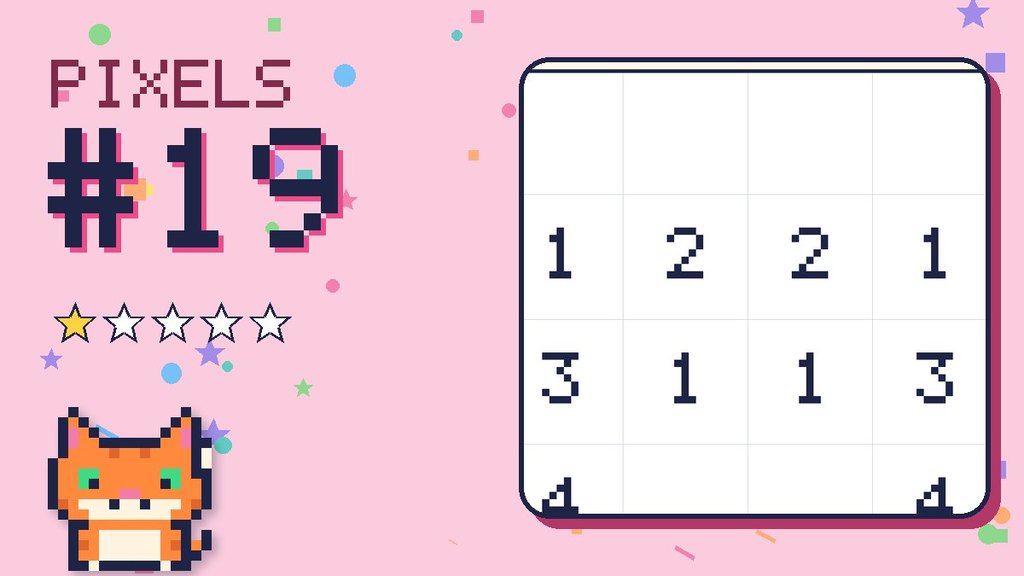 Pixel Puzzle 19 card