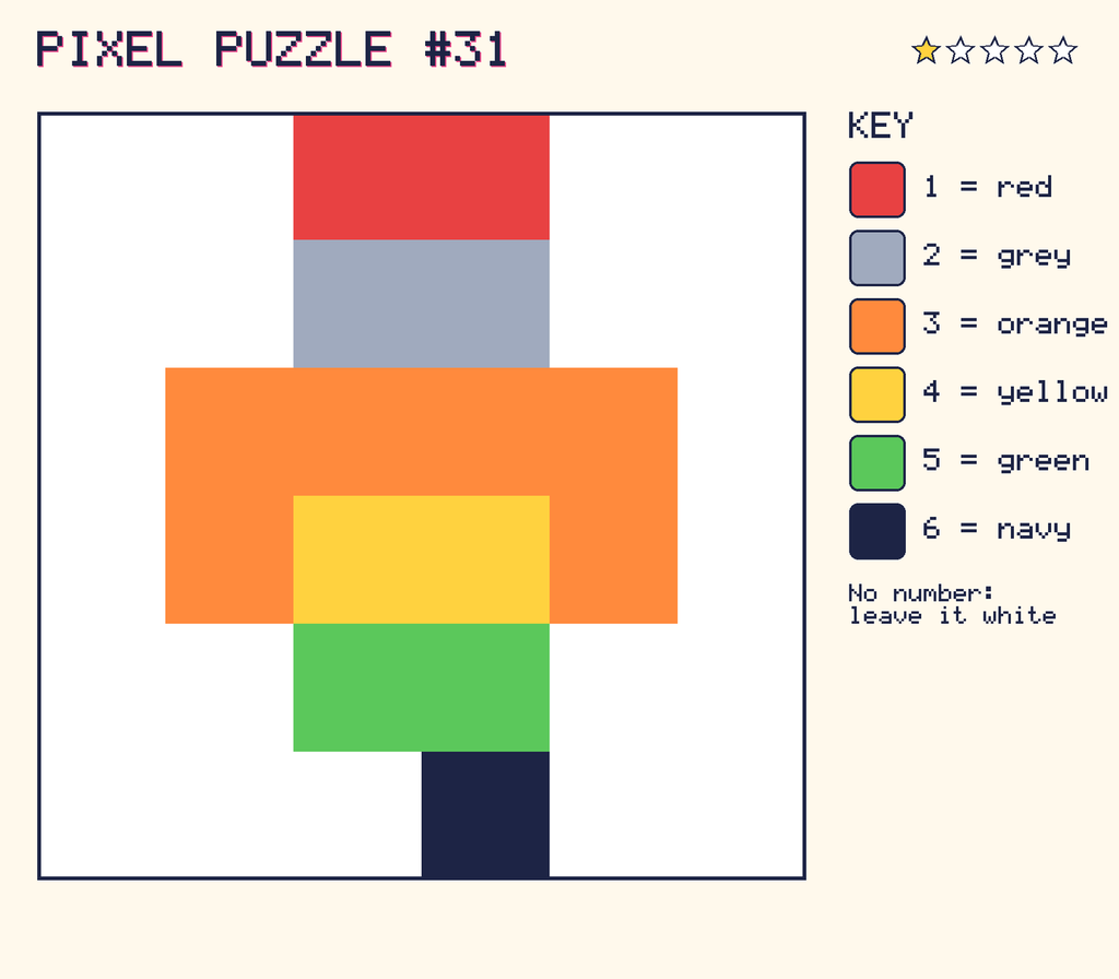 The finished pixel picture: a robot.
