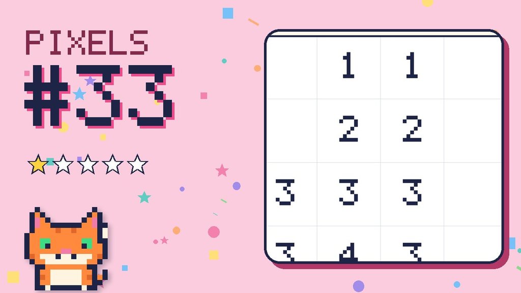 Pixel Puzzle 33 card