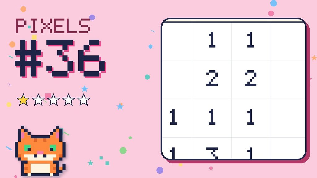 Pixel Puzzle 36 card