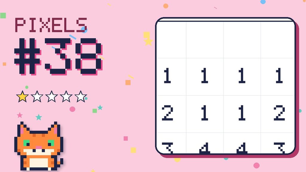 Pixel Puzzle 38 card