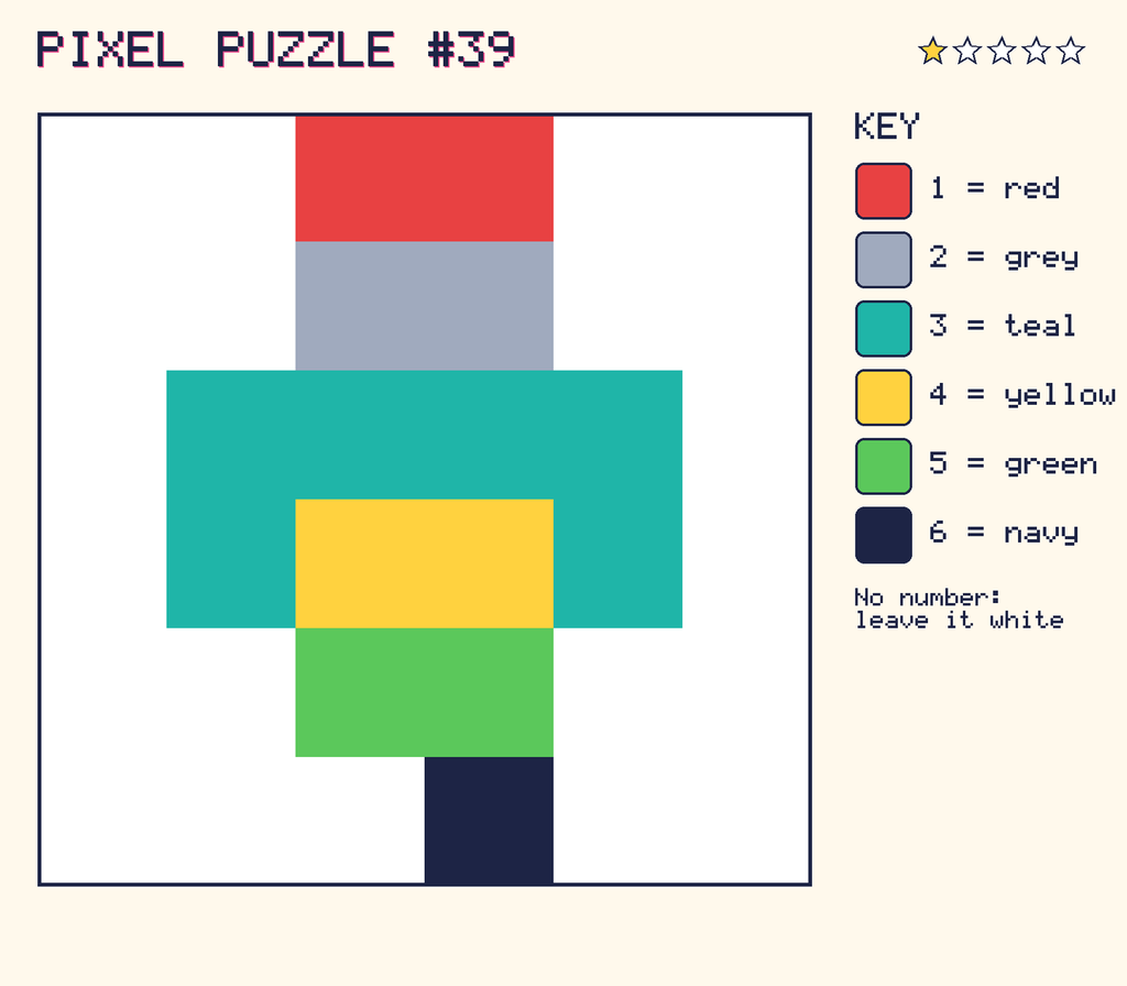 The finished pixel picture: a robot.