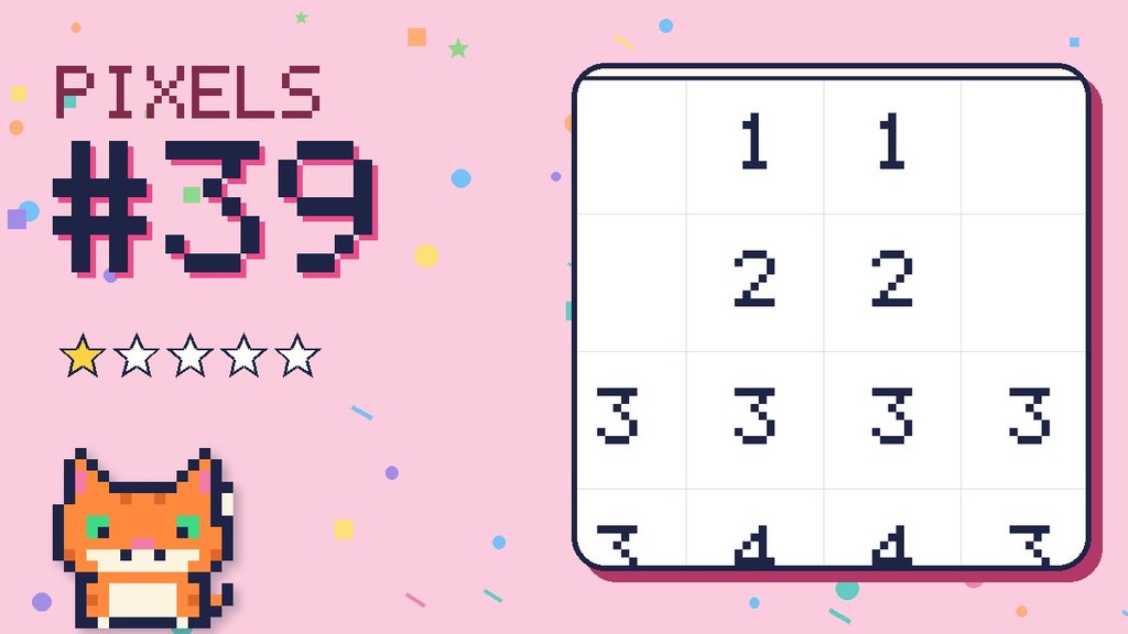 Pixel Puzzle 39 card