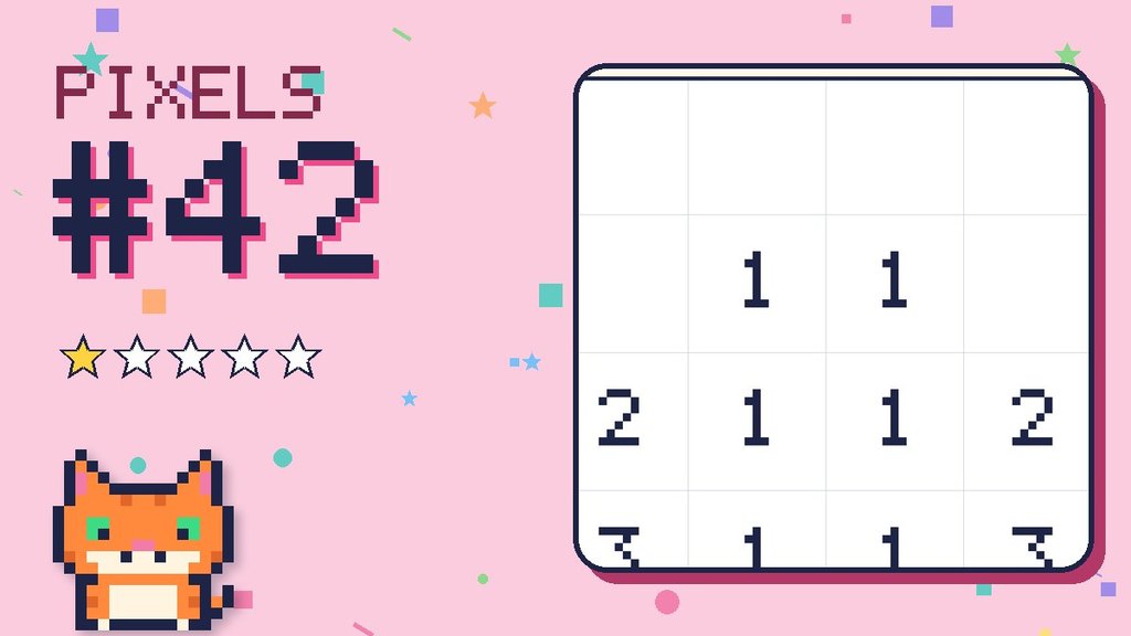 Pixel Puzzle 42 card