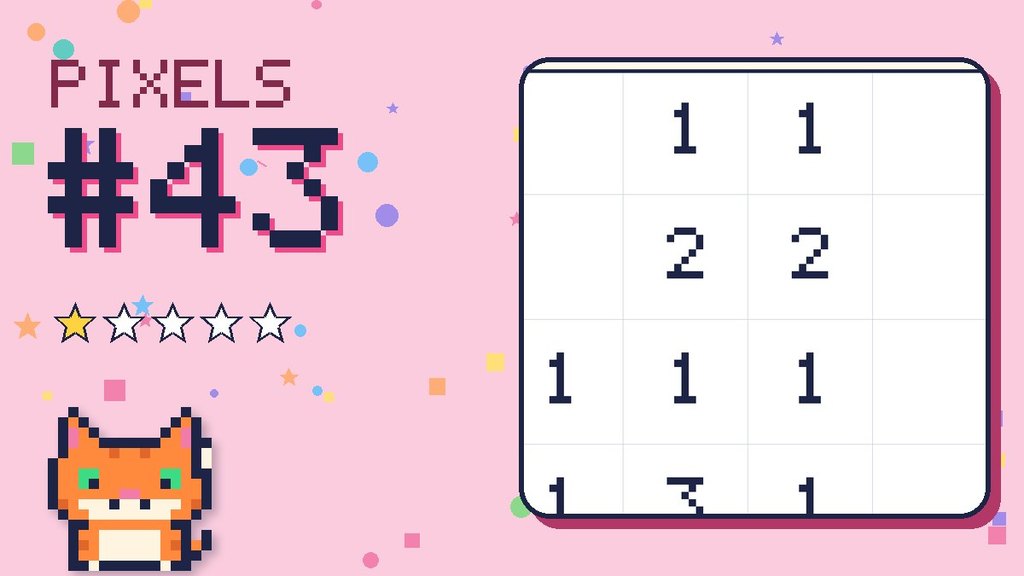 Pixel Puzzle 43 card