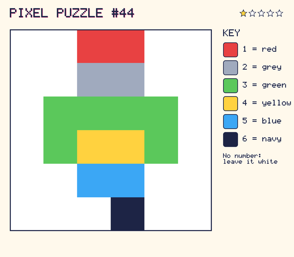 The finished pixel picture: a robot.