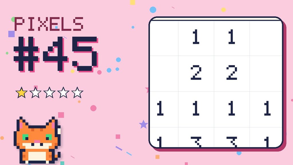 Pixel Puzzle 45 card