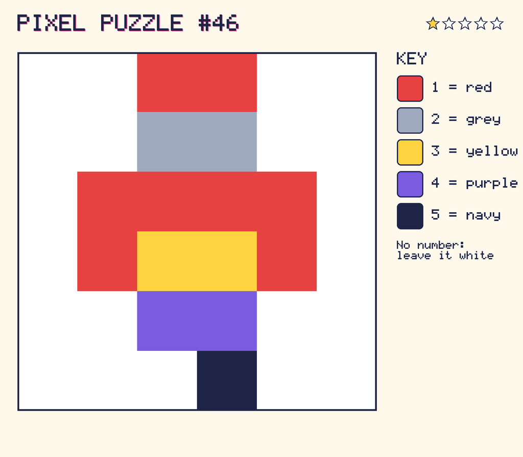 The finished pixel picture: a robot.