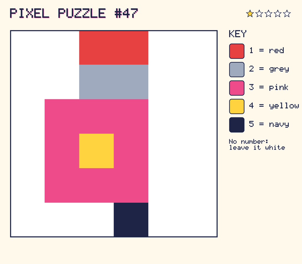 The finished pixel picture: a robot.