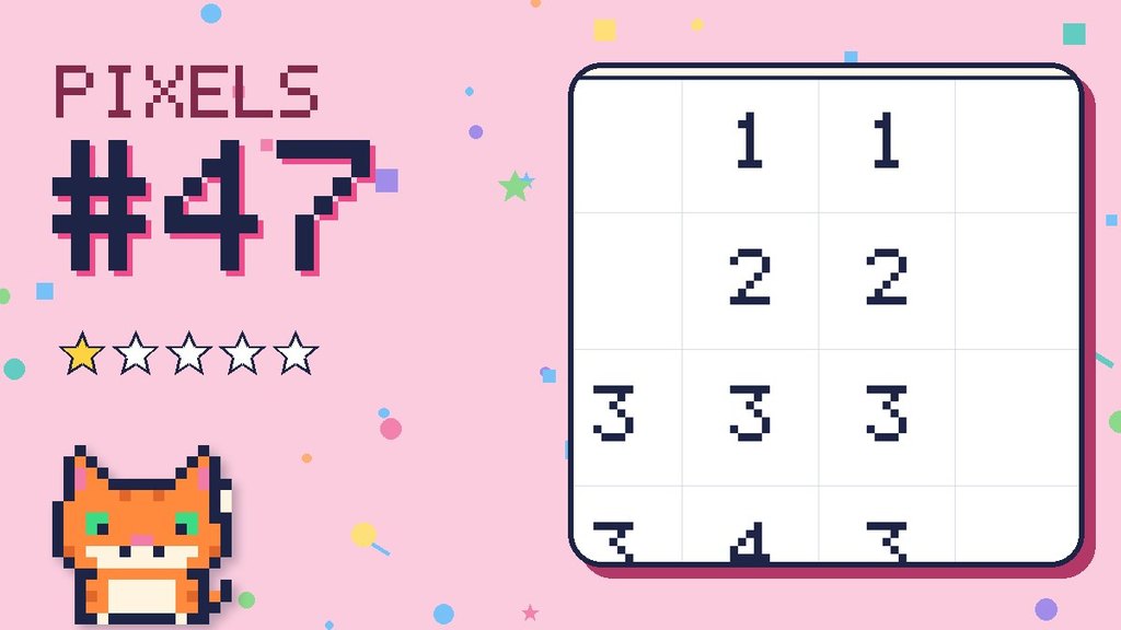 Pixel Puzzle 47 card