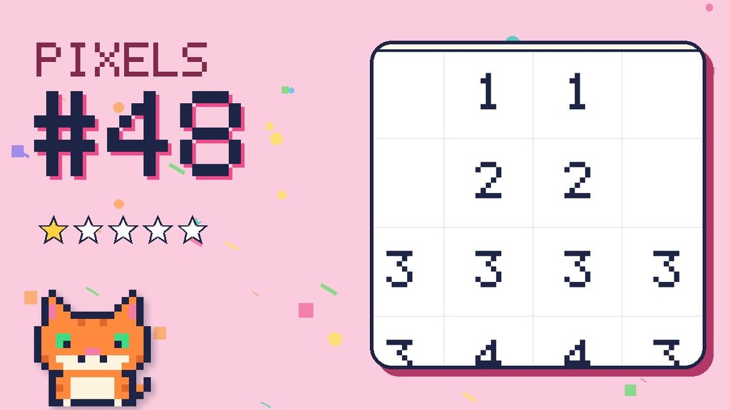 Pixel Puzzle 48 card