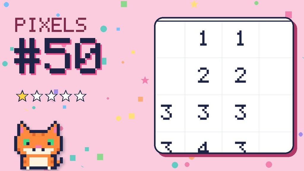 Pixel Puzzle 50 card