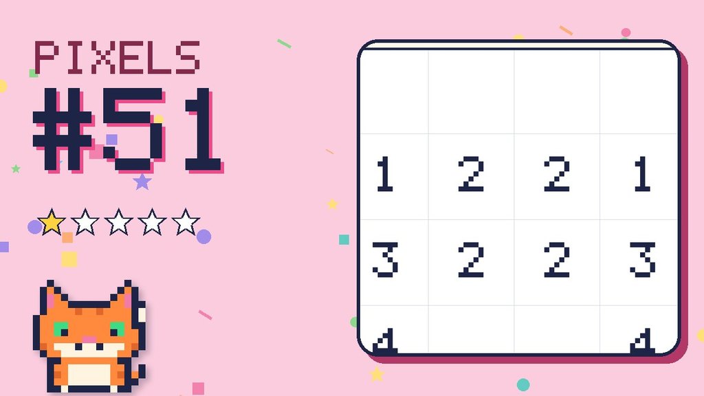 Pixel Puzzle 51 card