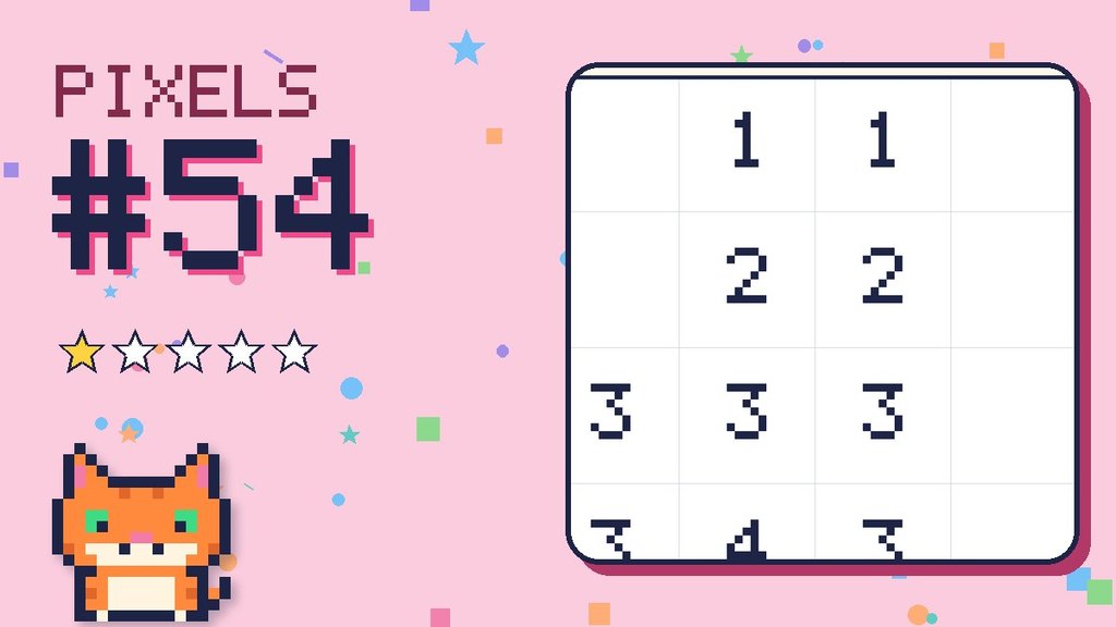 Pixel Puzzle 54 card