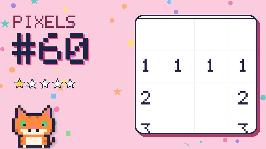 Pixel Puzzle 60 card