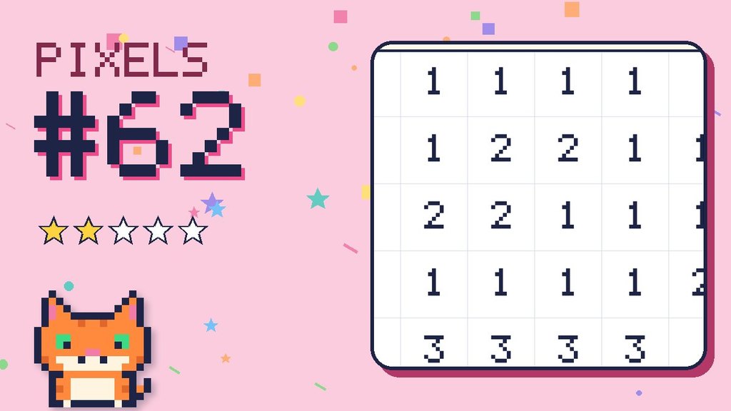 Pixel Puzzle 62 card