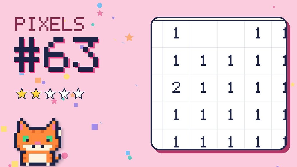 Pixel Puzzle 63 card