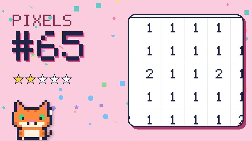 Pixel Puzzle 65 card