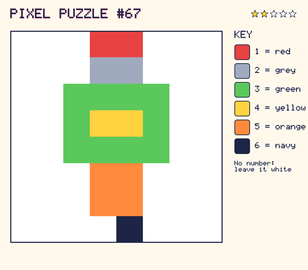 The finished pixel picture: a robot.