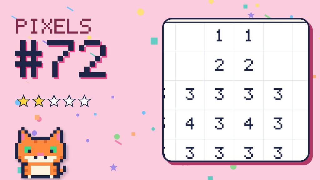 Pixel Puzzle 72 card