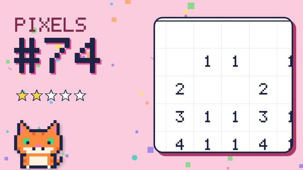 Pixel Puzzle 74 card