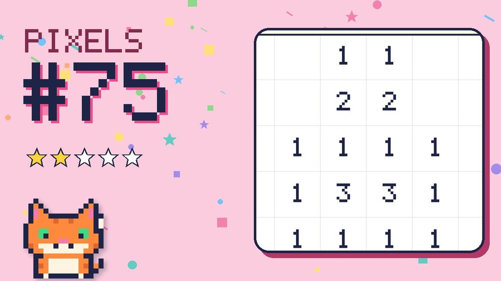 Pixel Puzzle 75 card